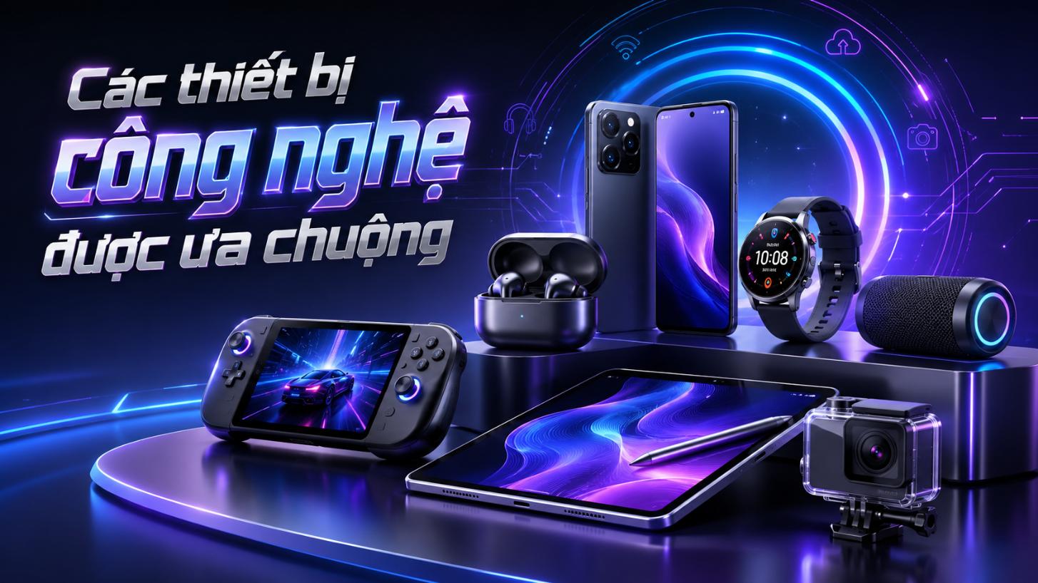 Các thiết bị công nghệ được ưa chuộng
