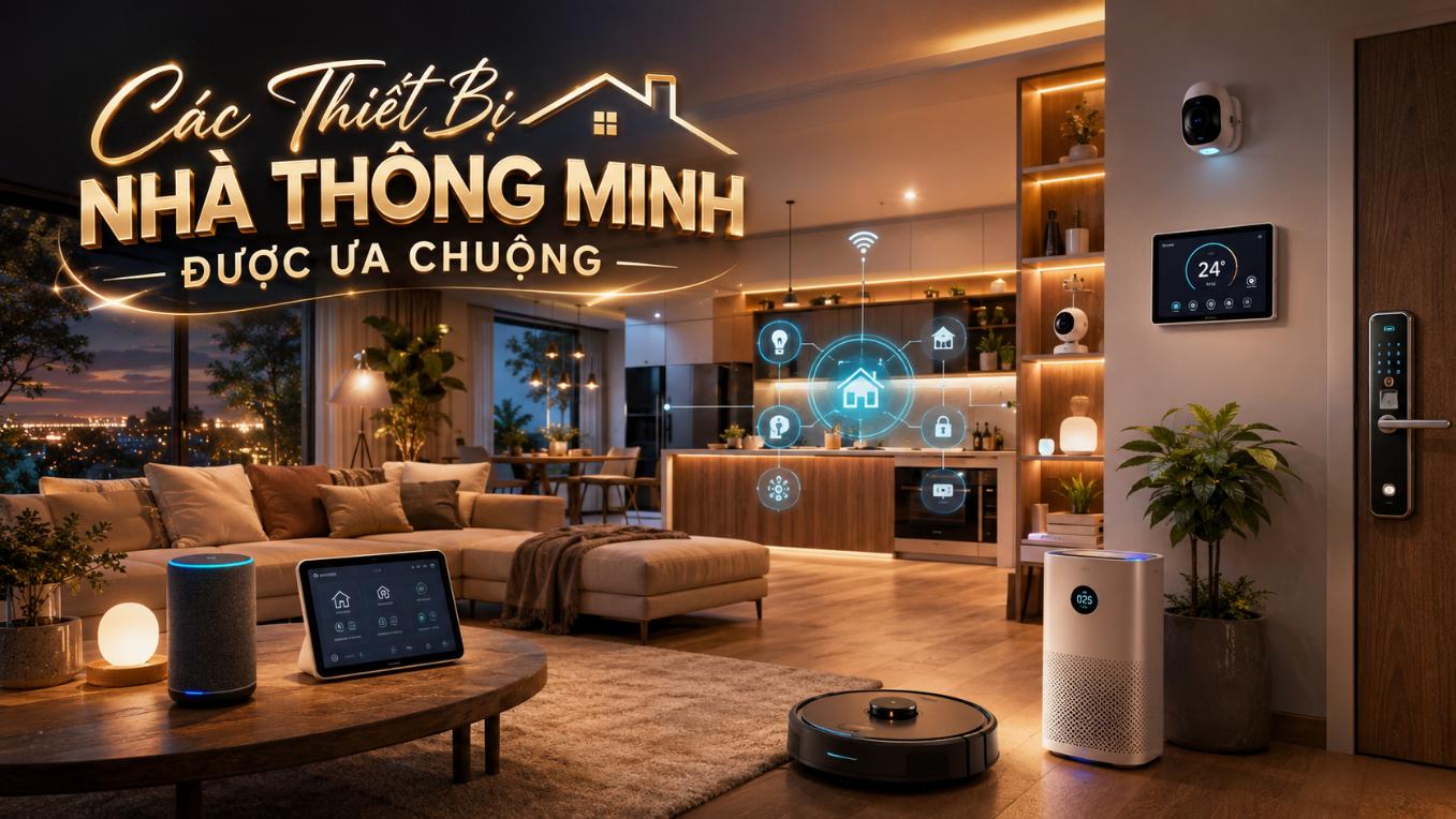 Các thiết bị nhà thông minh được ưa chuộng