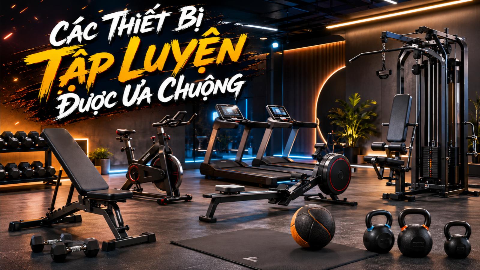 Các thiết bị tập luyện được ưa chuộng