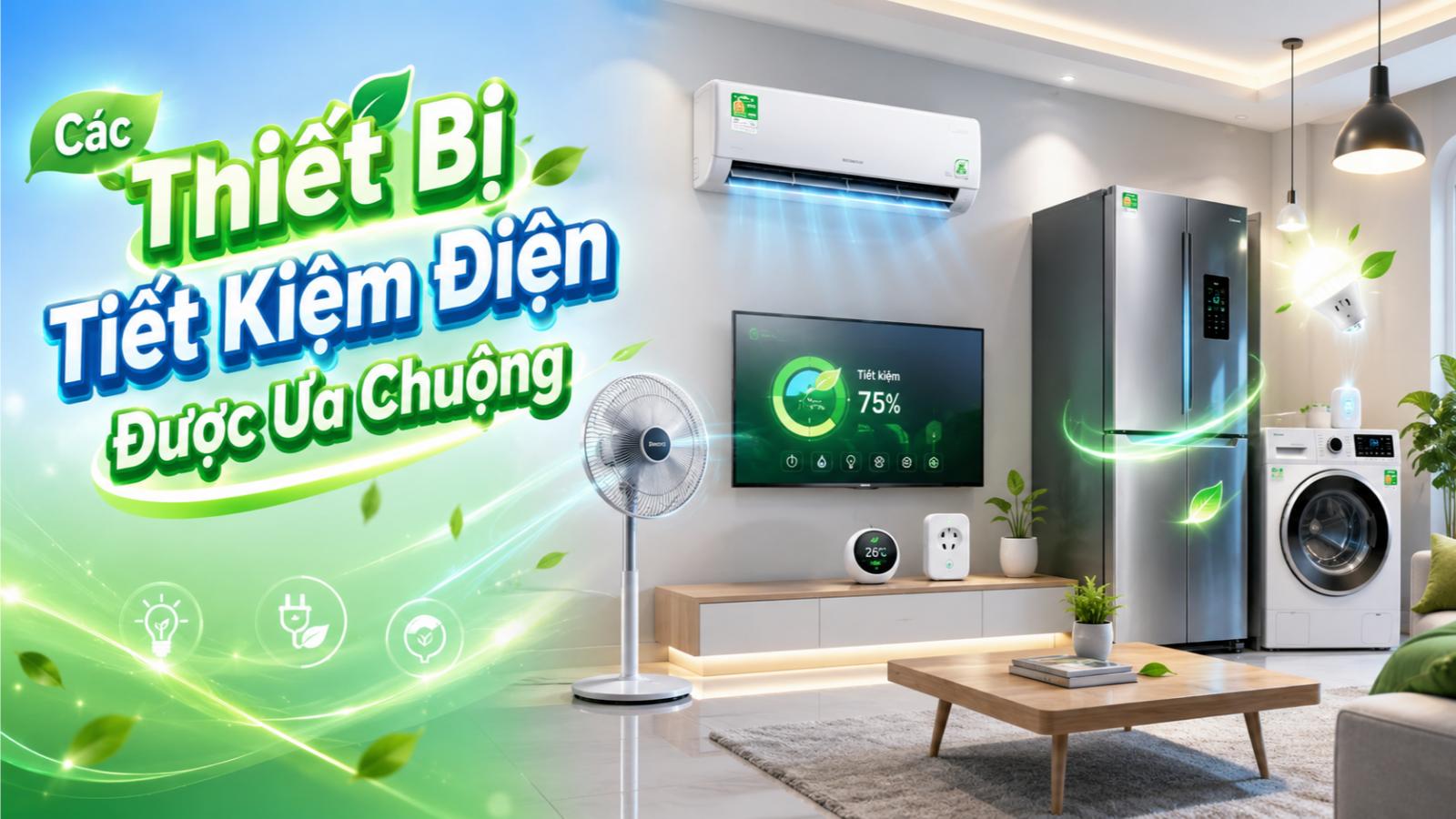 Các thiết bị tiết kiệm điện được ưa chuộng