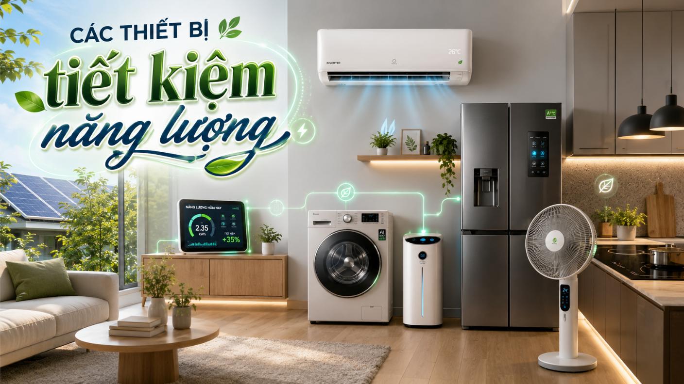 Các thiết bị tiết kiệm năng lượng nổi bật