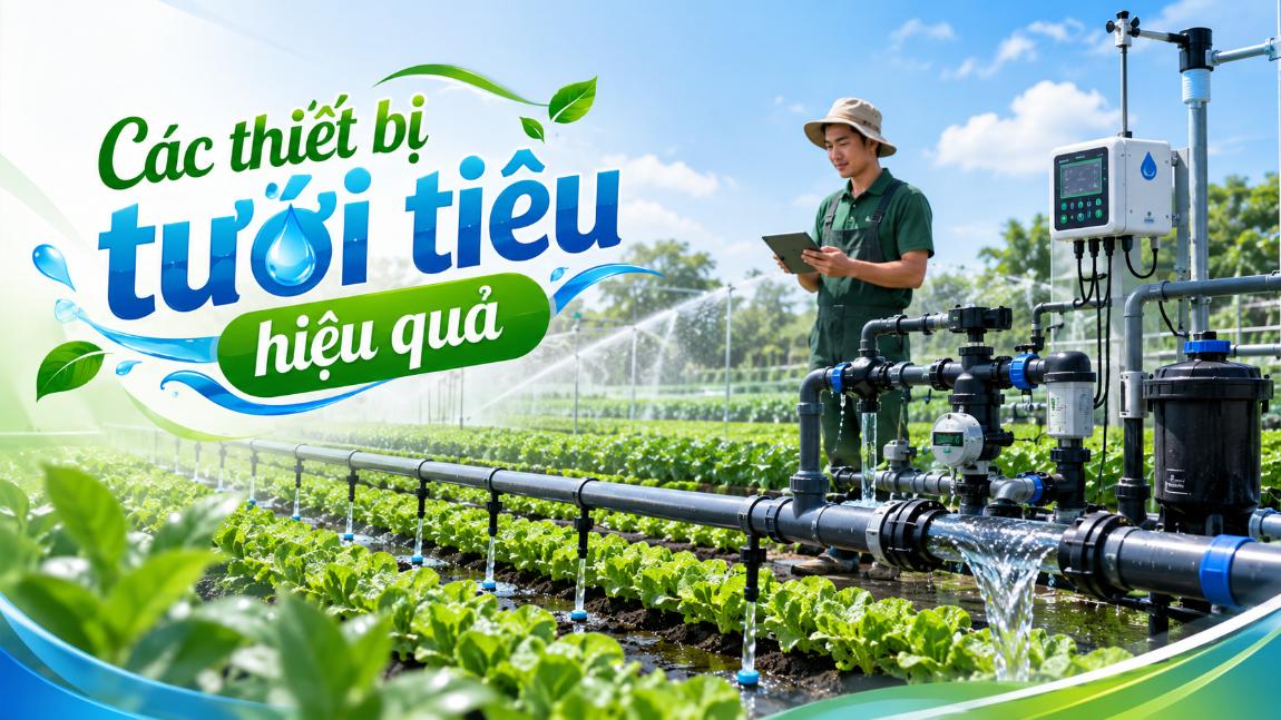 Các thiết bị tưới tiêu hiệu quả