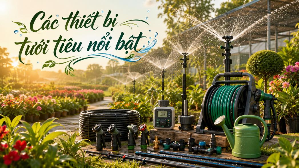 Các thiết bị tưới tiêu nổi bật