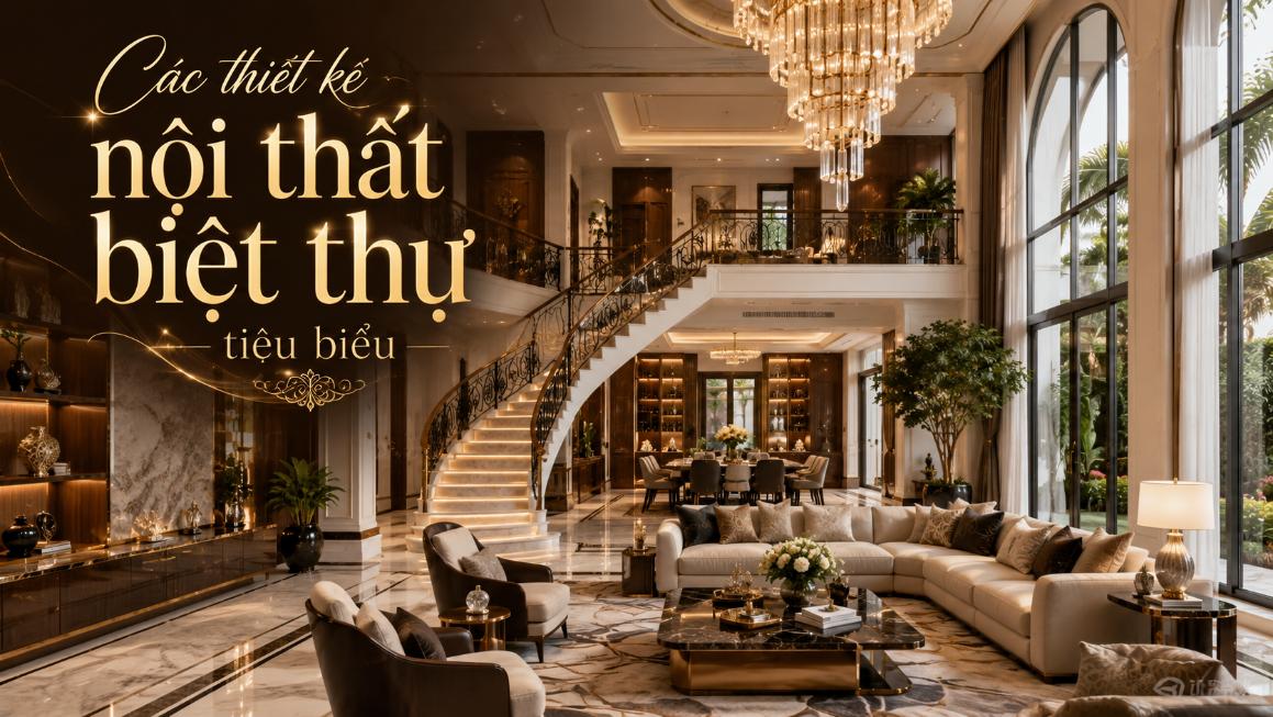 Các thiết kế nội thất biệt thự tiêu biểu