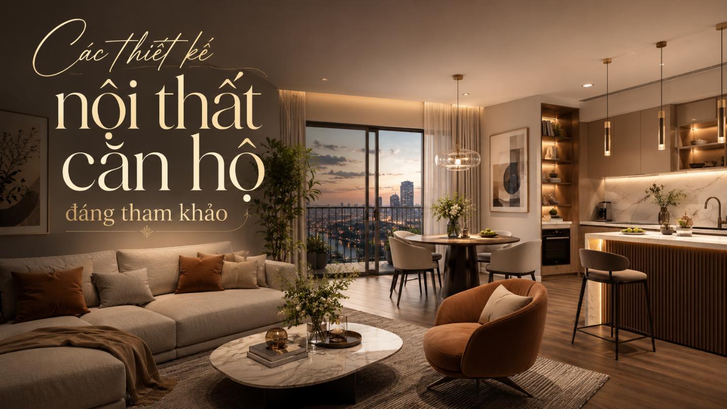 Các thiết kế nội thất căn hộ đáng tham khảo