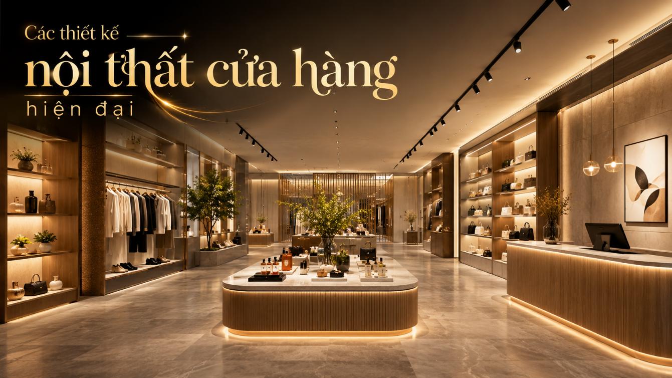 Các thiết kế nội thất cửa hàng hiện đại