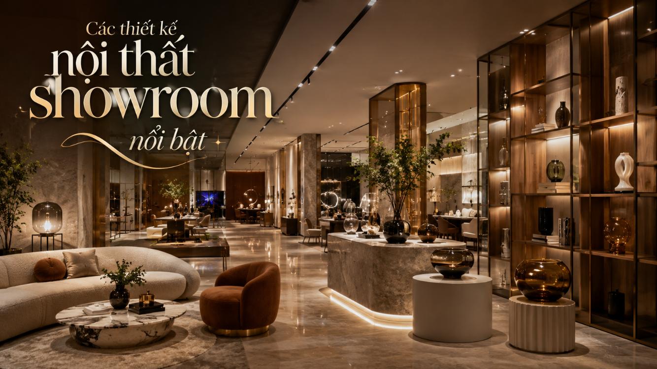 Các thiết kế nội thất showroom nổi bật