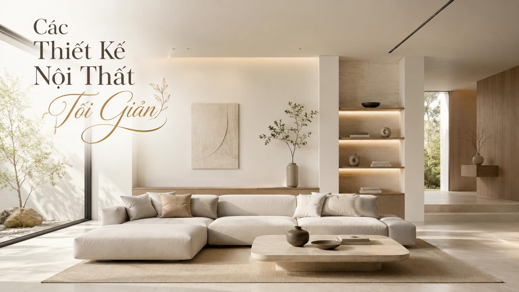 Các thiết kế nội thất tối giản