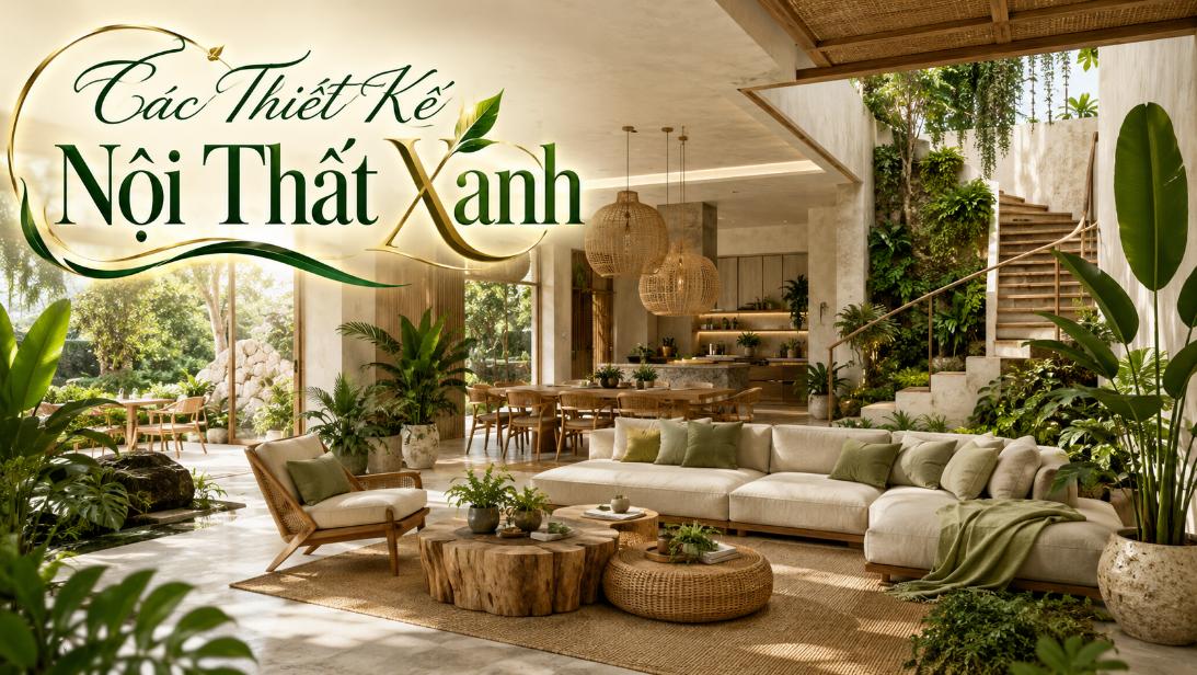 Các thiết kế nội thất xanh