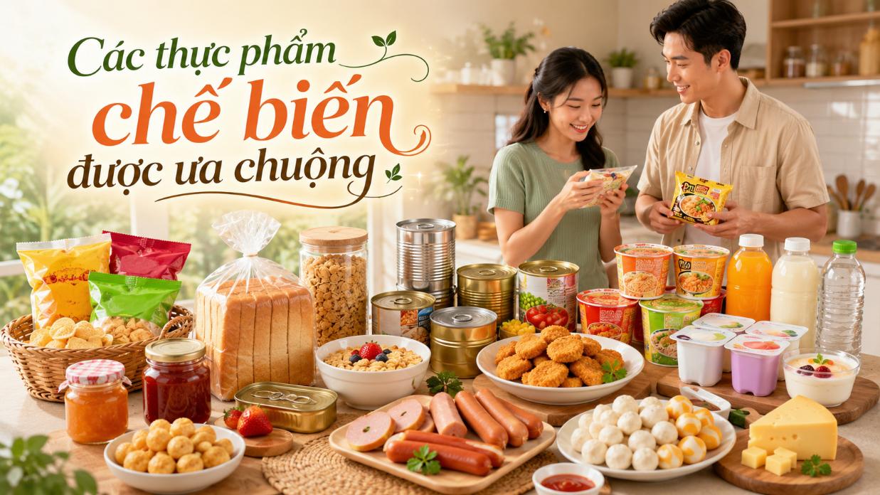 Các thực phẩm chế biến được ưa chuộng