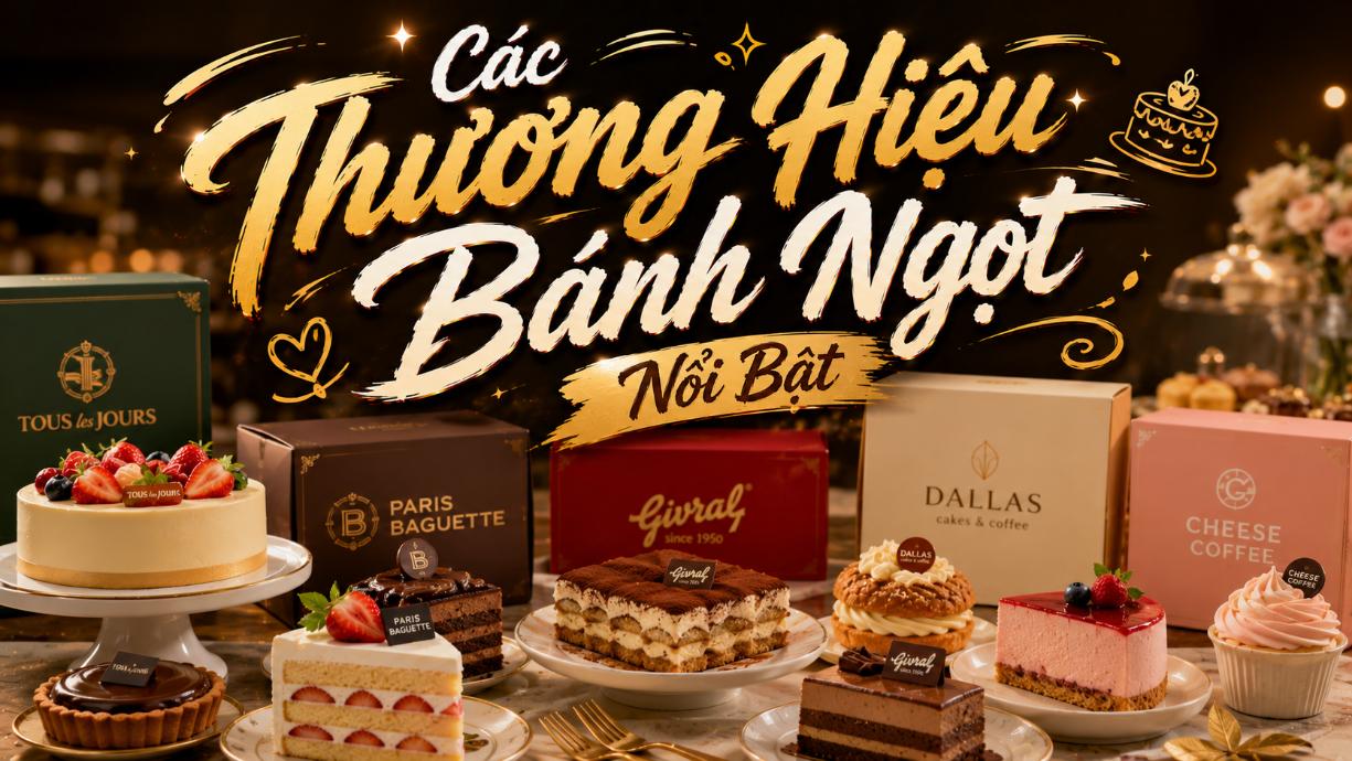 Các Thương Hiệu Bánh Ngọt Nổi Bật