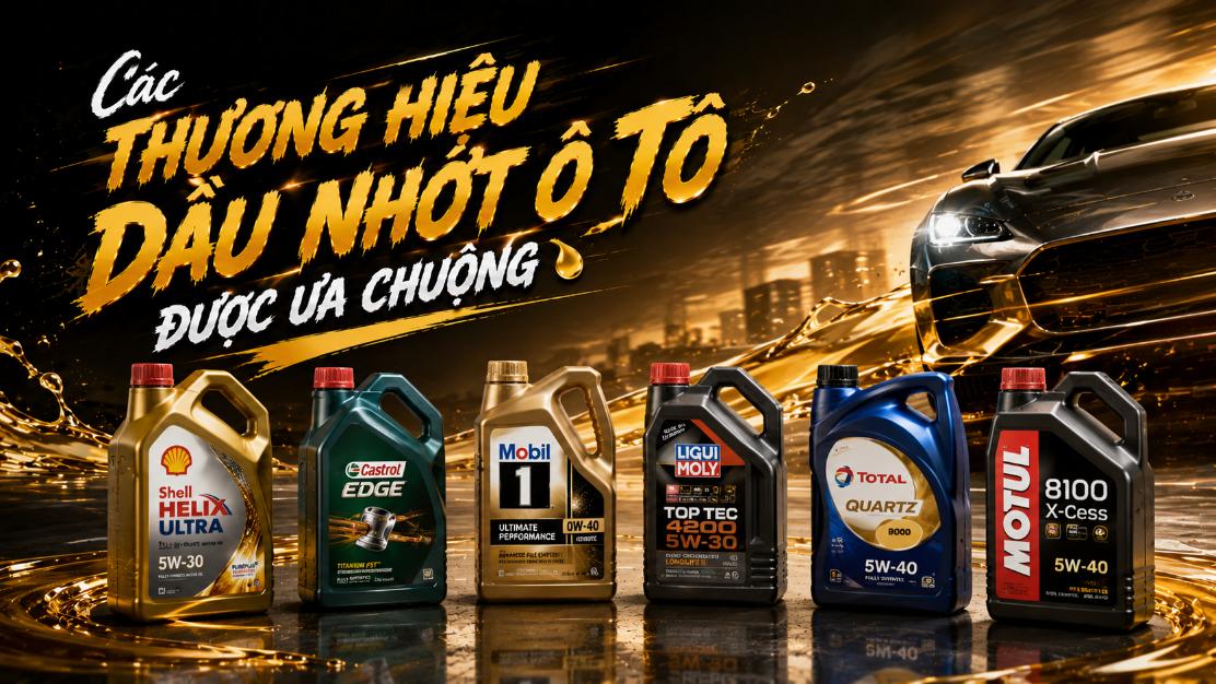 Các thương hiệu dầu nhớt ô tô được ưa chuộng