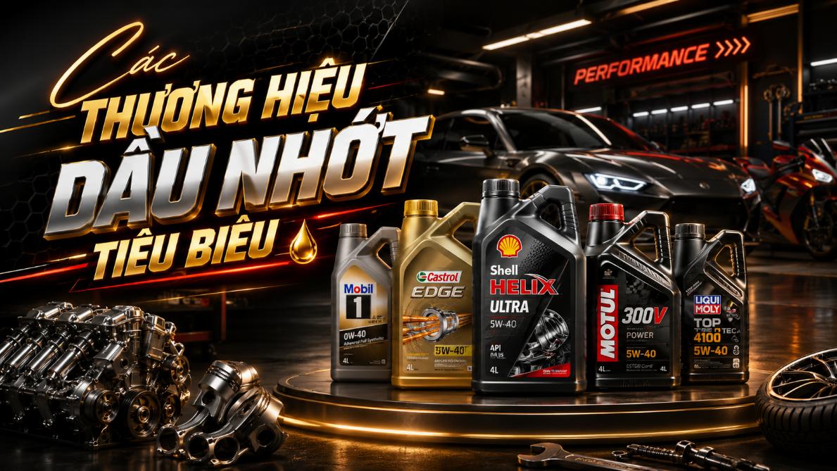 Các thương hiệu dầu nhớt tiêu biểu