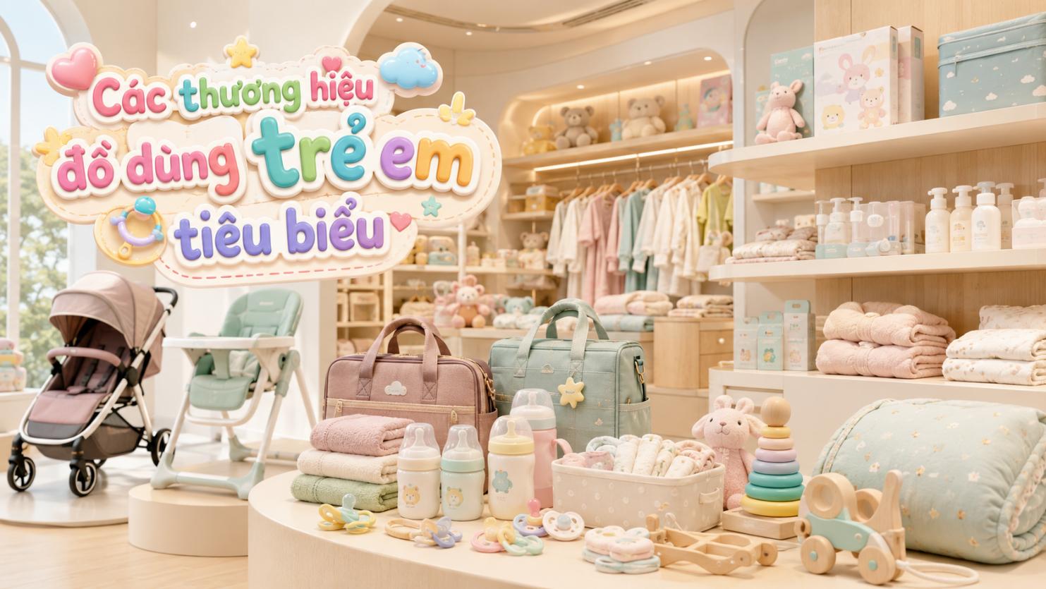Các thương hiệu đồ dùng trẻ em tiêu biểu
