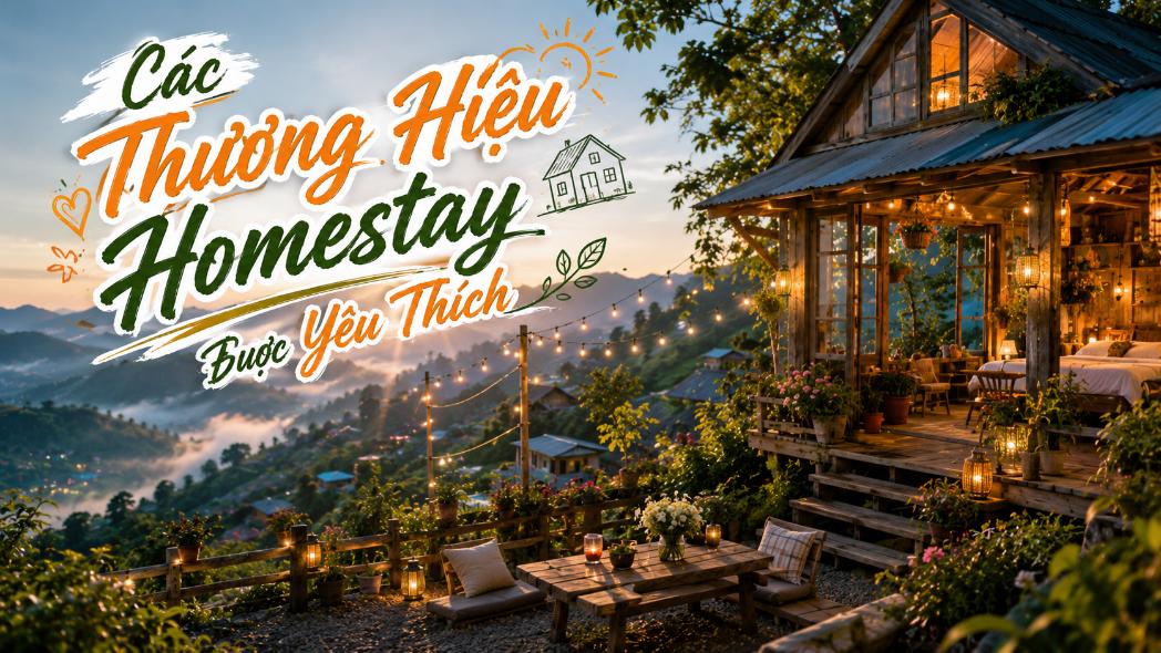 Các thương hiệu homestay được yêu thích