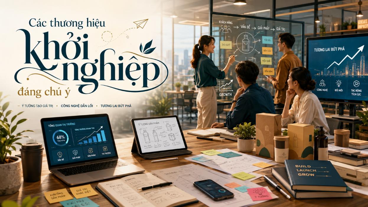 Các thương hiệu khởi nghiệp đáng chú ý
