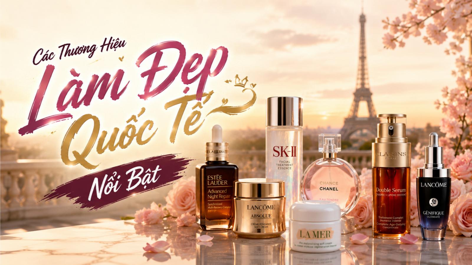 Các thương hiệu làm đẹp quốc tế nổi bật