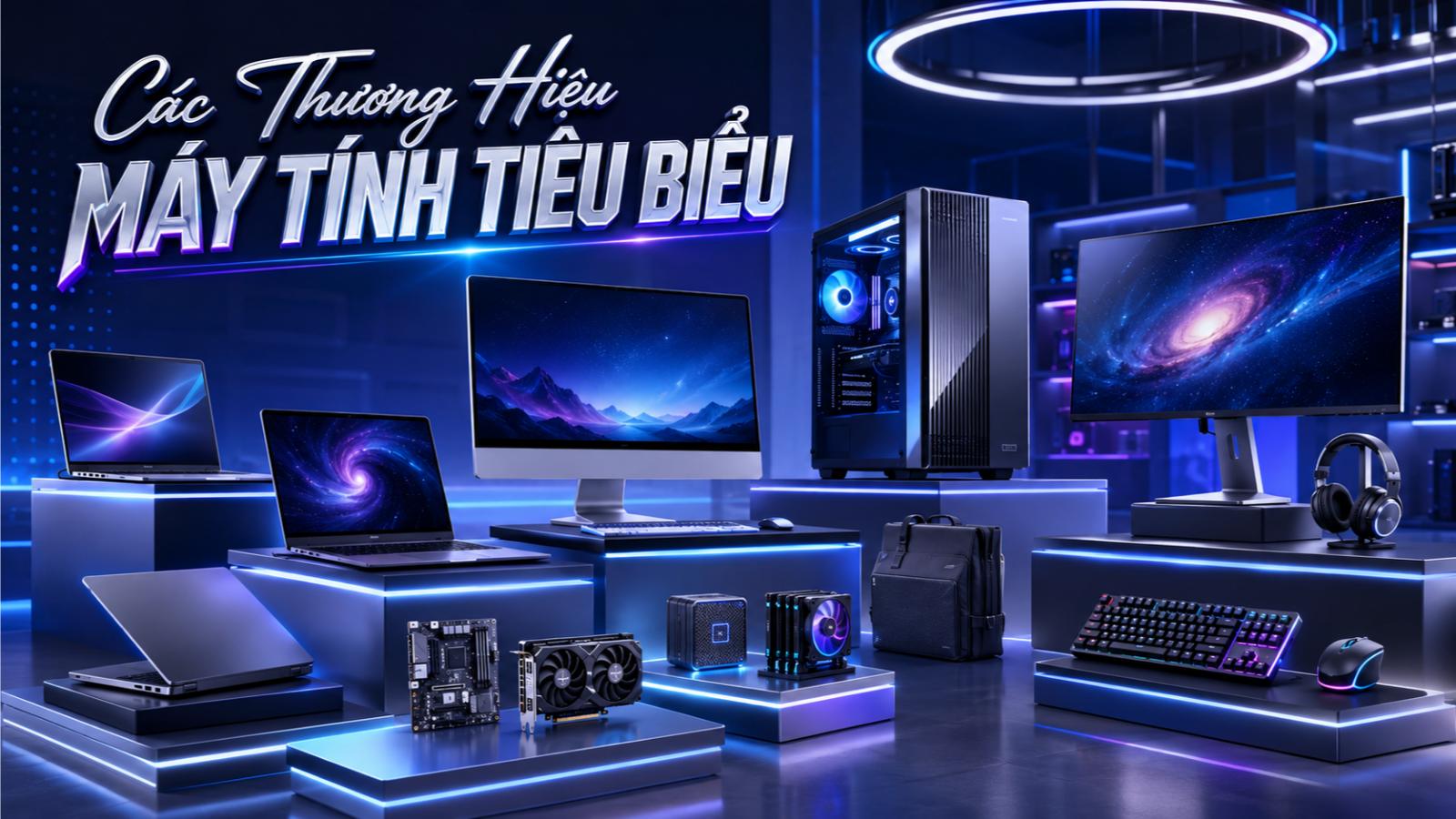 Các thương hiệu máy tính tiêu biểu