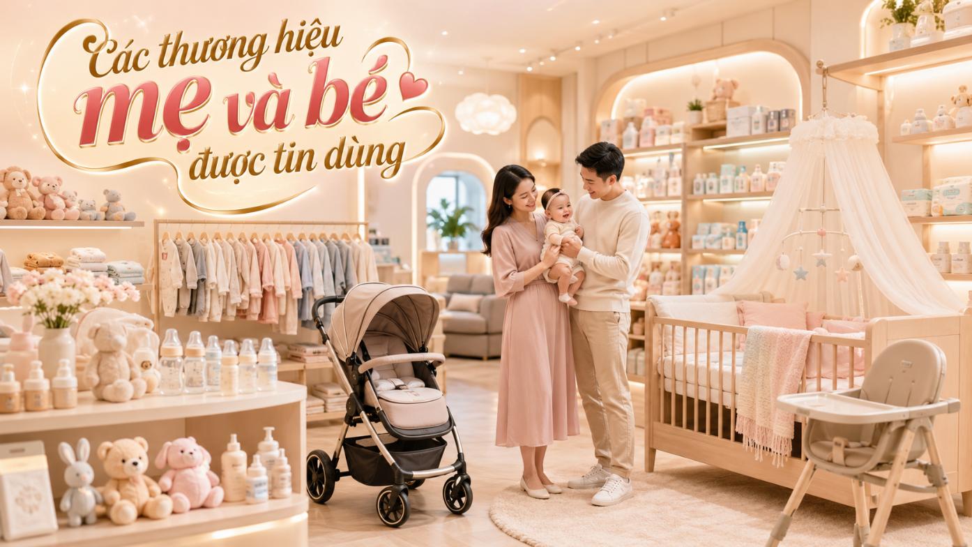 Các thương hiệu mẹ và bé được tin dùng