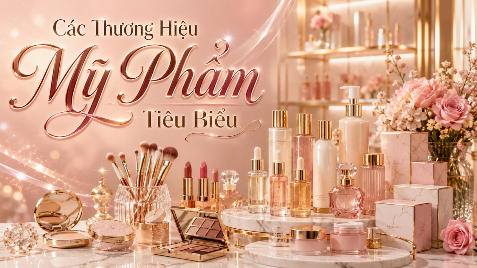 Các thương hiệu mỹ phẩm tiêu biểu