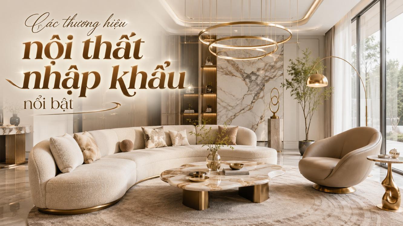 Các thương hiệu nội thất nhập khẩu nổi bật