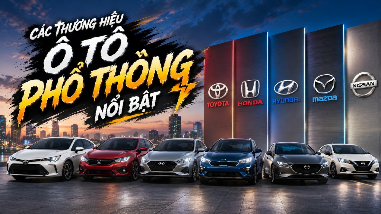 Các Thương Hiệu Ô Tô Phổ Thông Nổi Bật