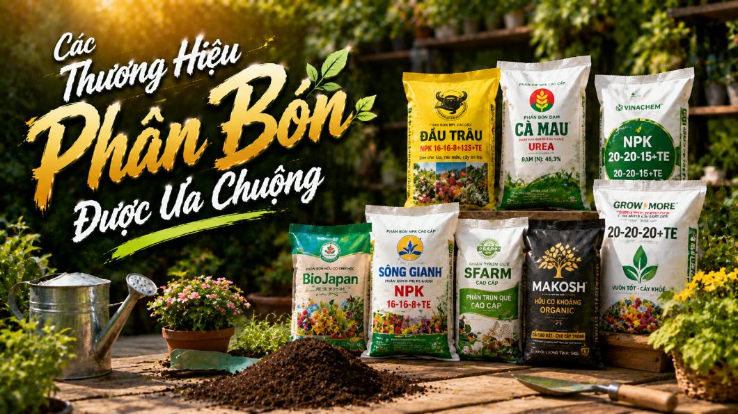 Các thương hiệu phân bón được ưa chuộng