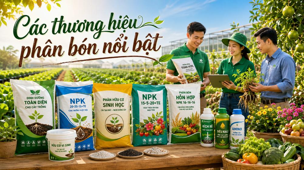 Các thương hiệu phân bón nổi bật
