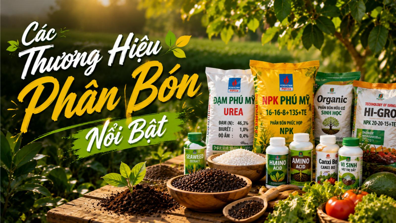 Các thương hiệu phân bón nổi bật