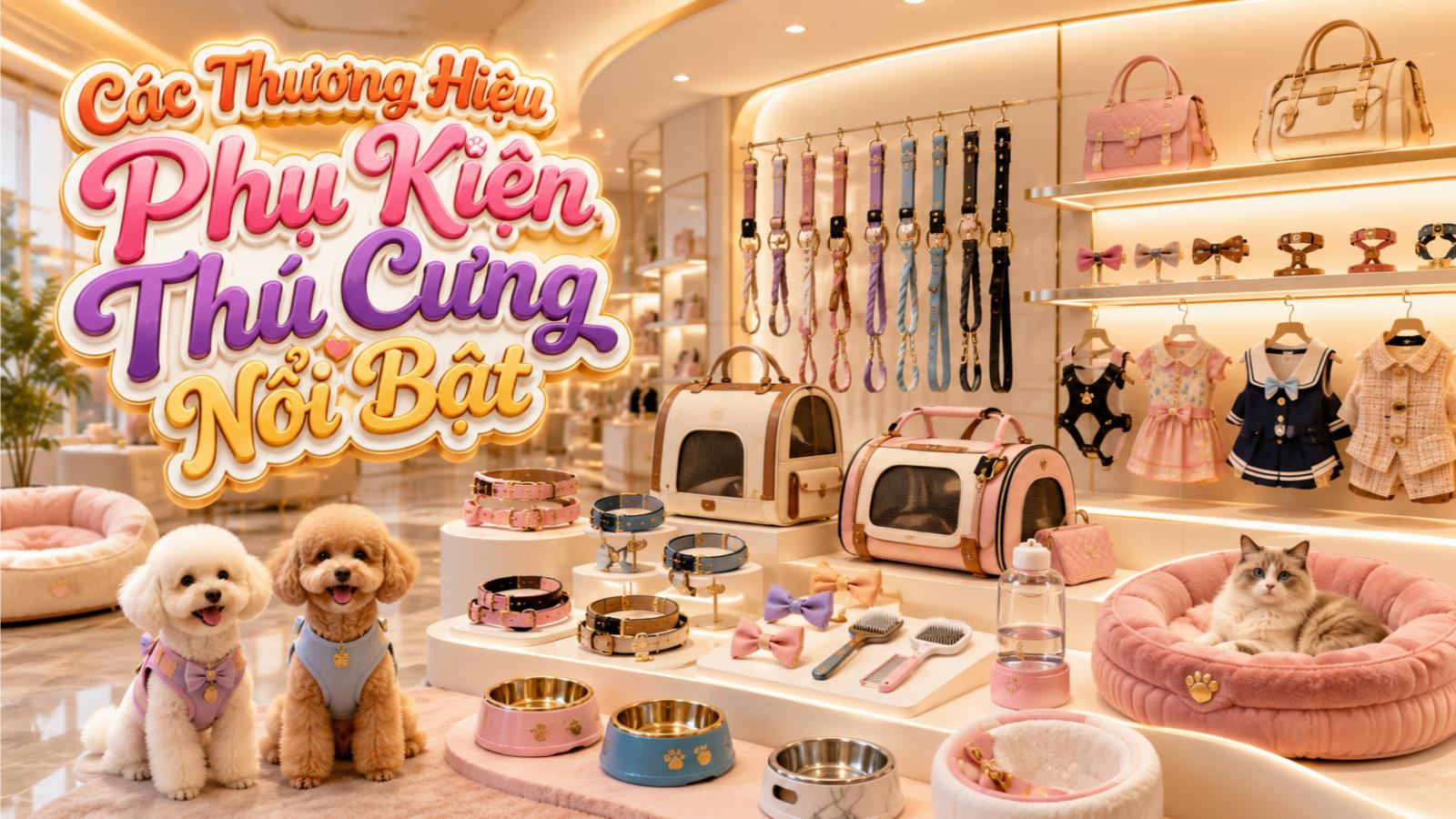 Các thương hiệu phụ kiện thú cưng nổi bật