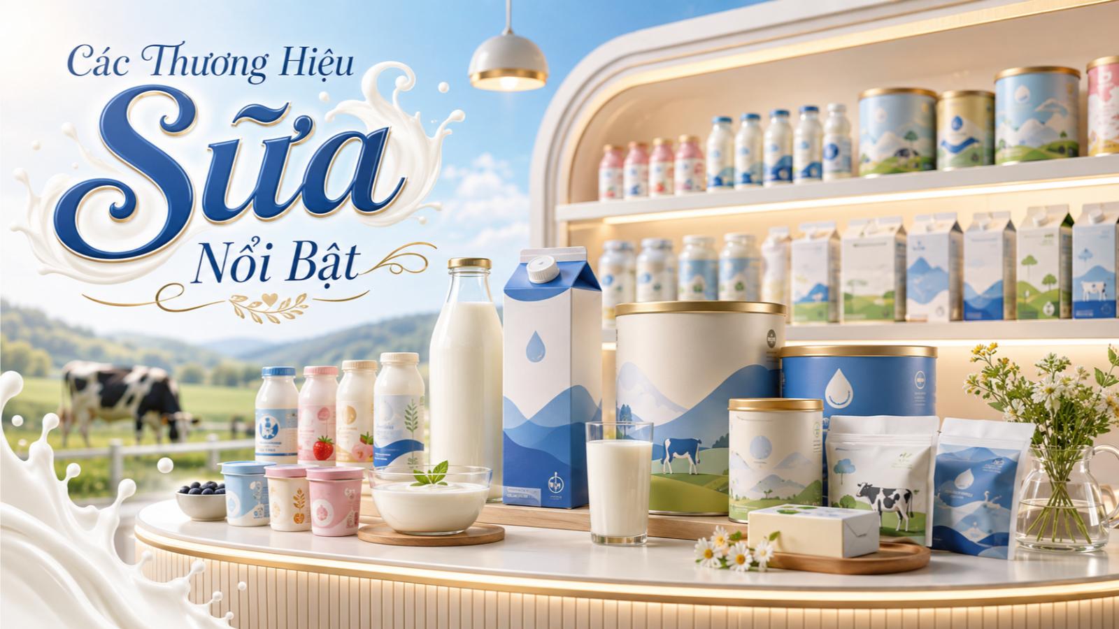 Các thương hiệu sữa nổi bật