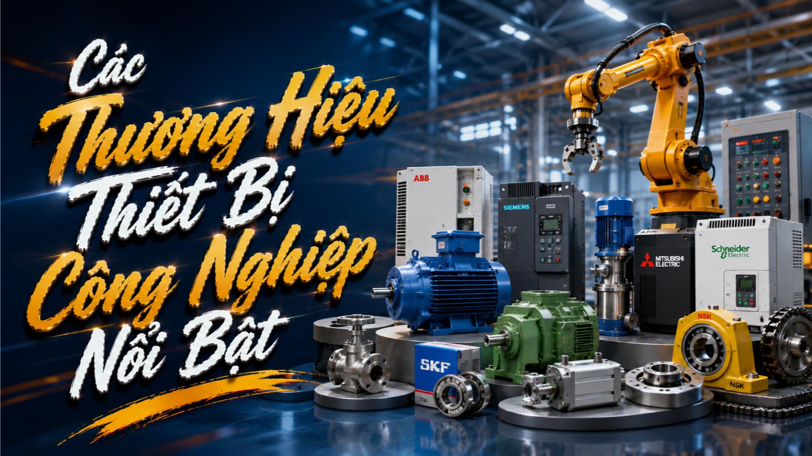 Các thương hiệu thiết bị công nghiệp nổi bật