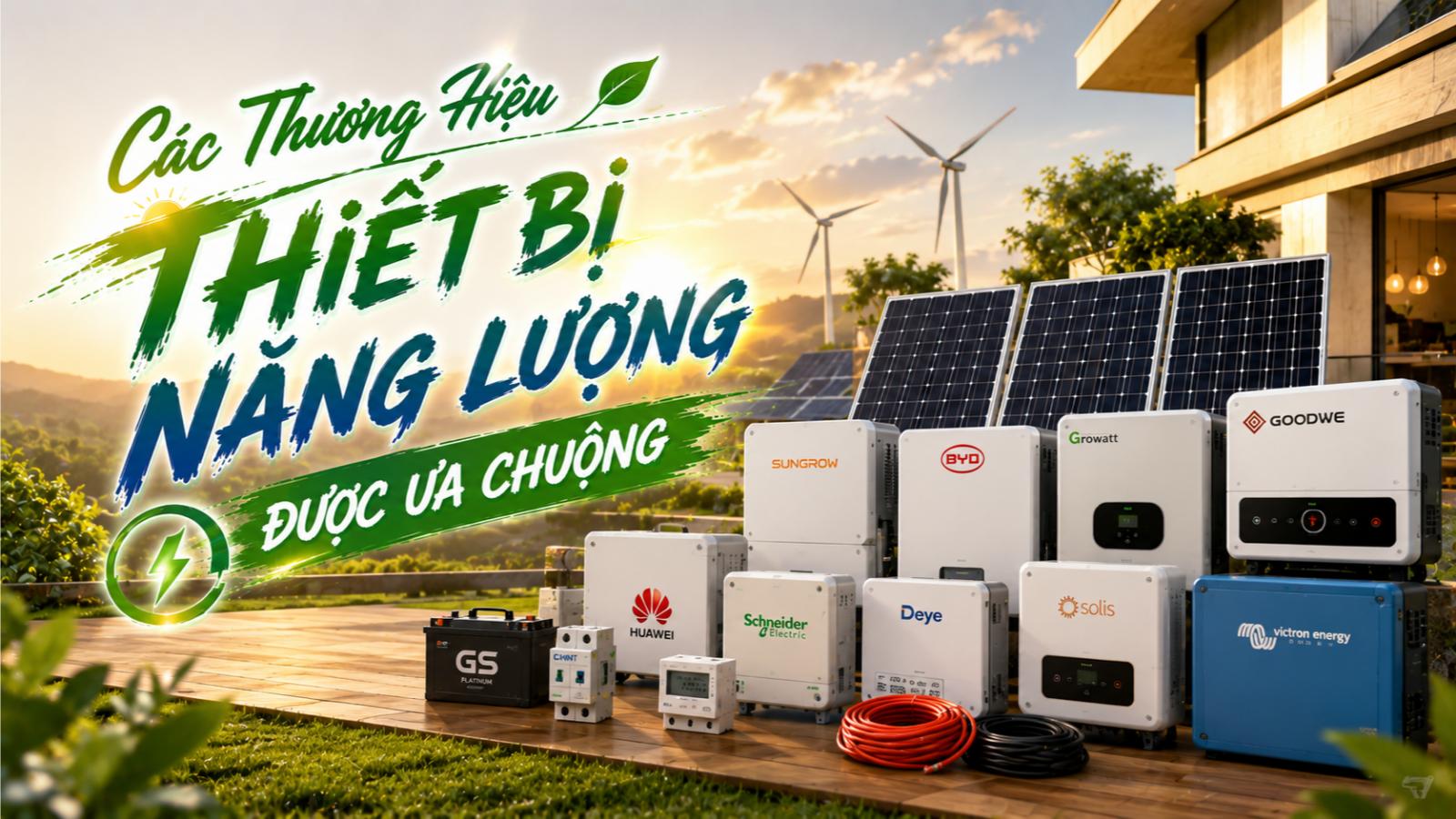 Các thương hiệu thiết bị năng lượng được ưa chuộng