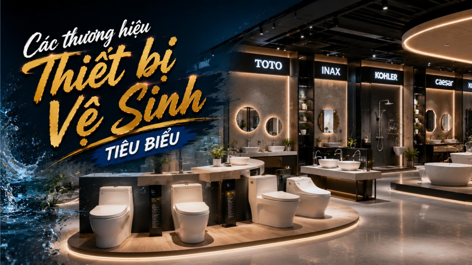 Các thương hiệu thiết bị vệ sinh tiêu biểu