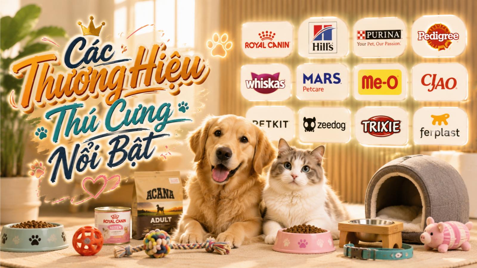 Các thương hiệu thú cưng nổi bật
