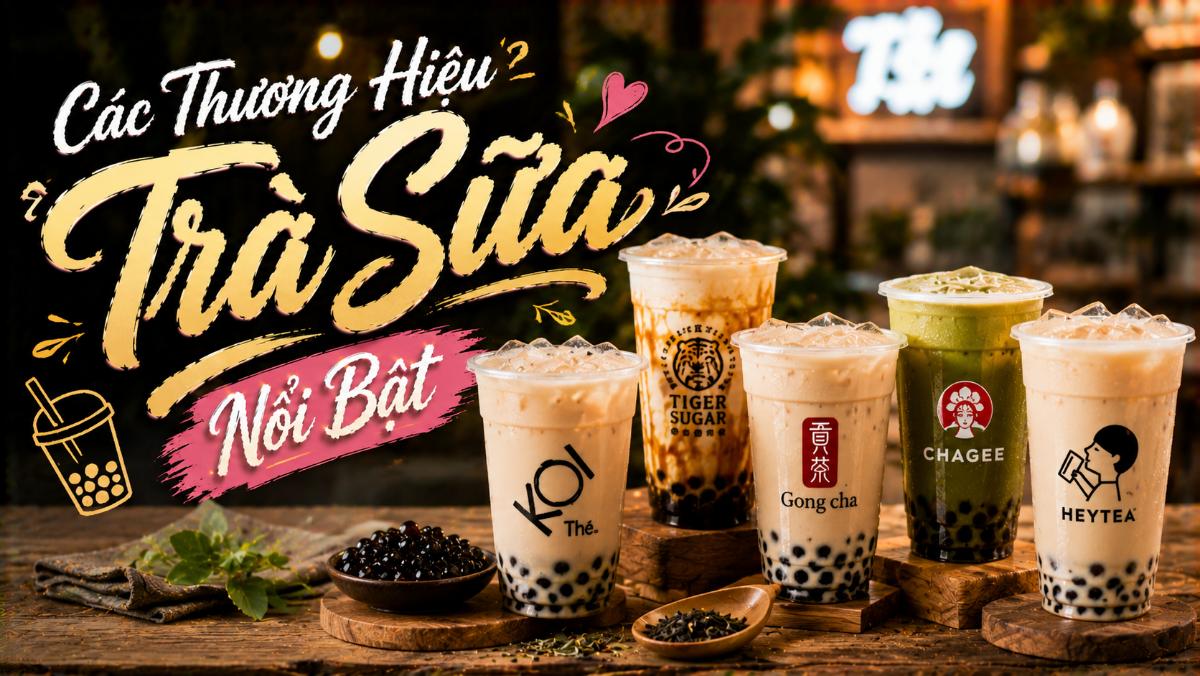 Các Thương Hiệu Trà Sữa Nổi Bật