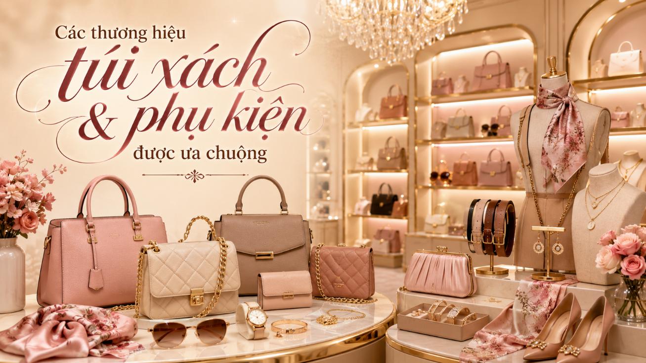 Các thương hiệu túi xách & phụ kiện được ưa chuộng