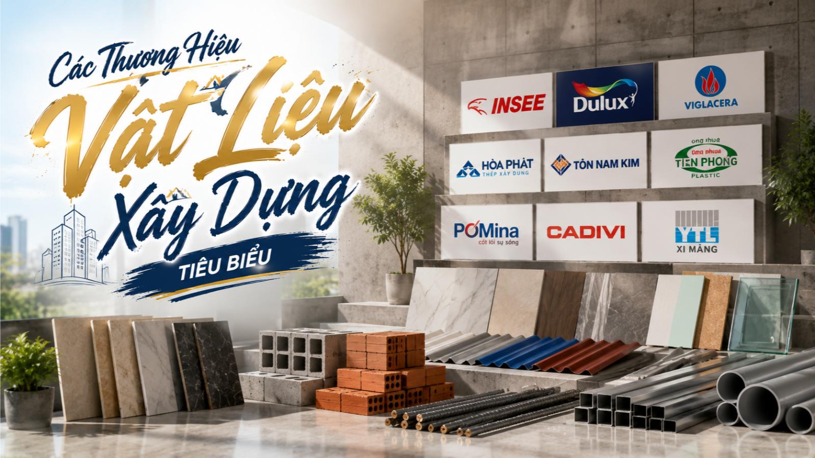 Các thương hiệu vật liệu xây dựng tiêu biểu
