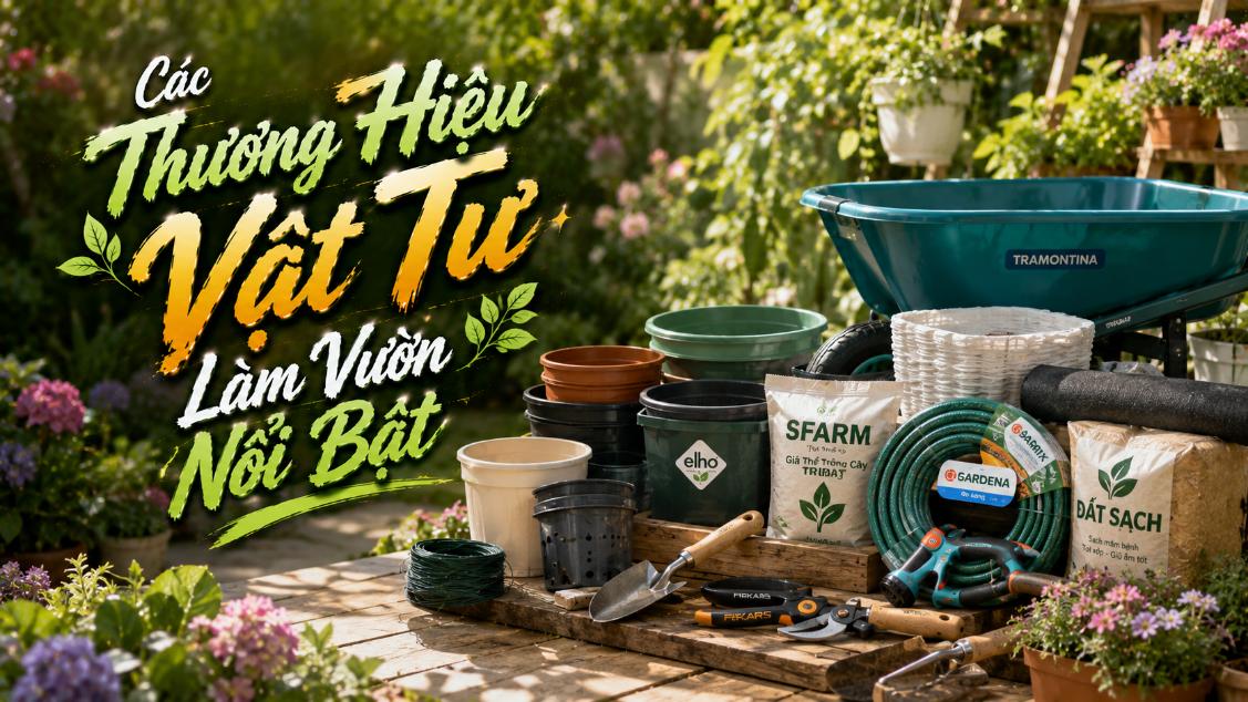 Các thương hiệu vật tư làm vườn nổi bật