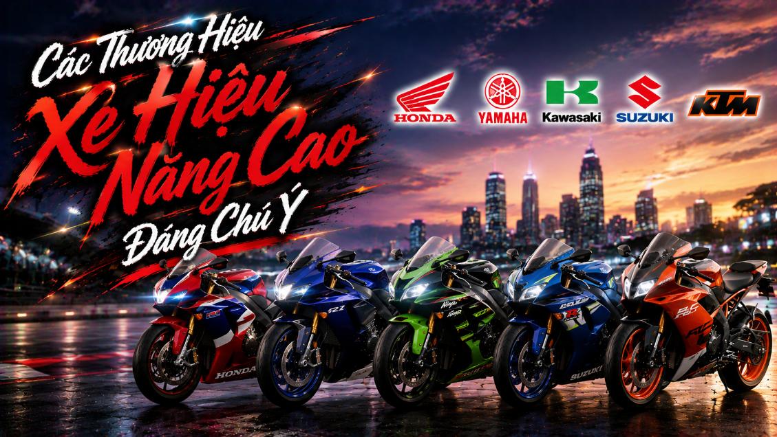 Các thương hiệu xe hiệu năng cao đáng chú ý