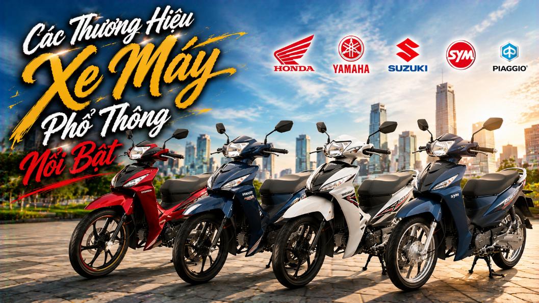 Các Thương Hiệu Xe Máy Phổ Thông Nổi Bật