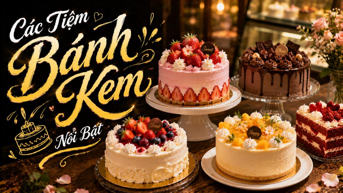 Các Tiệm Bánh Kem Nổi Bật