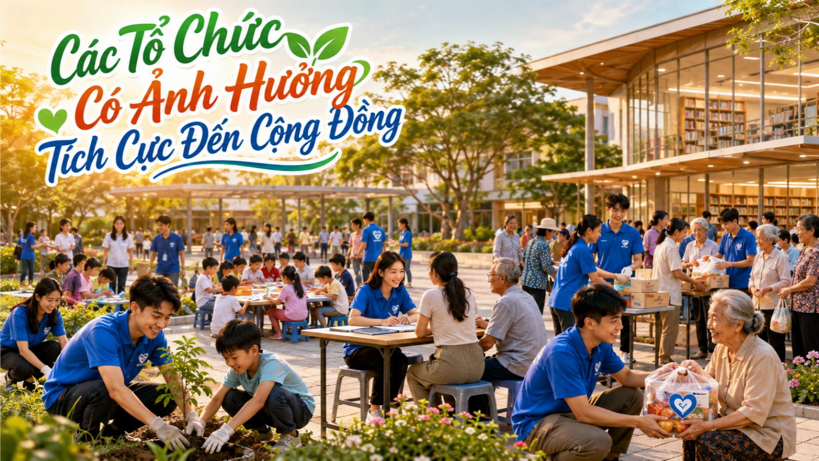 Các tổ chức có ảnh hưởng tích cực đến cộng đồng