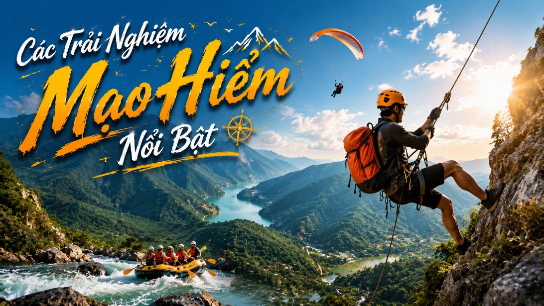 Các trải nghiệm mạo hiểm nổi bật