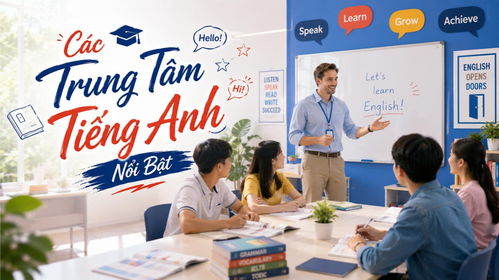 Các trung tâm tiếng Anh nổi bật