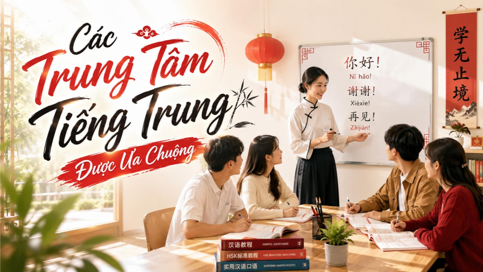 Các trung tâm tiếng Trung được ưa chuộng