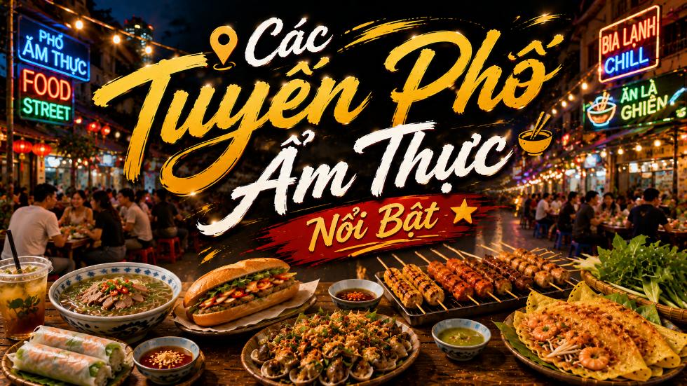 Các Tuyến Phố Ẩm Thực Nổi Bật