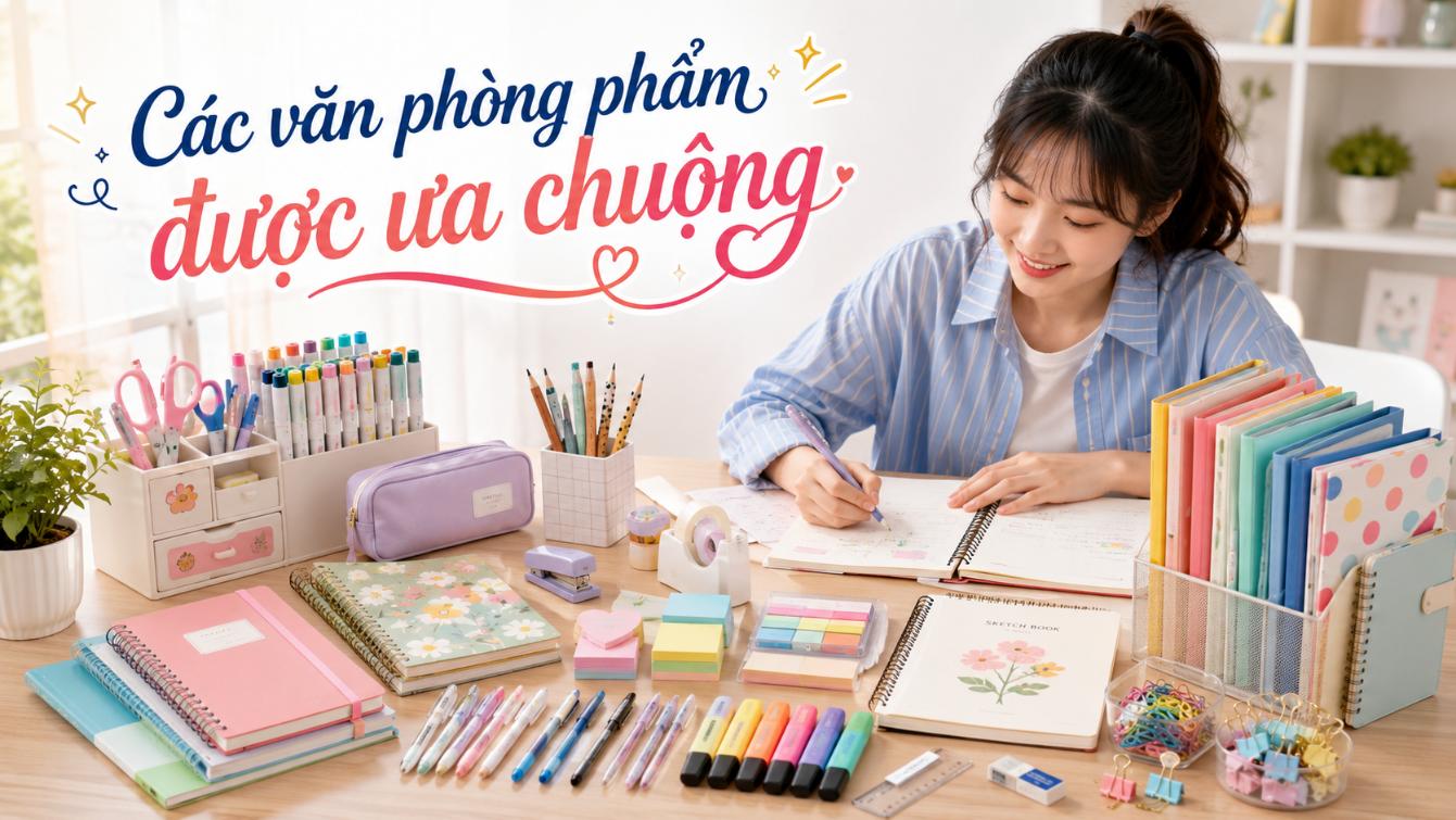 Các văn phòng phẩm được ưa chuộng