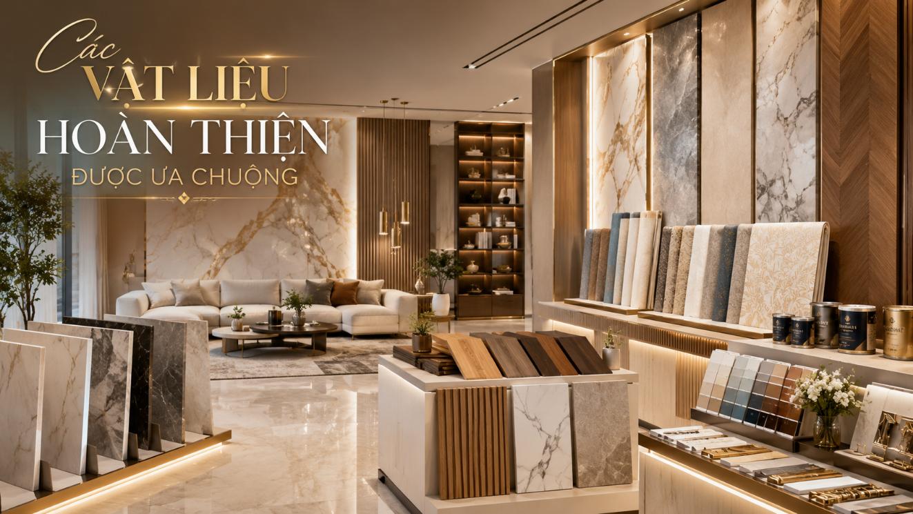 Các vật liệu hoàn thiện được ưa chuộng