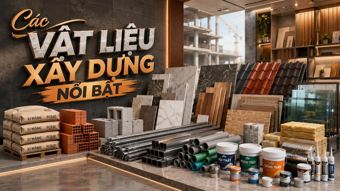 Các vật liệu xây dựng nổi bật